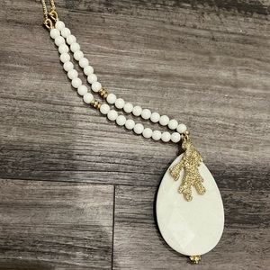 Lilly Pulitzer white enamel necklace